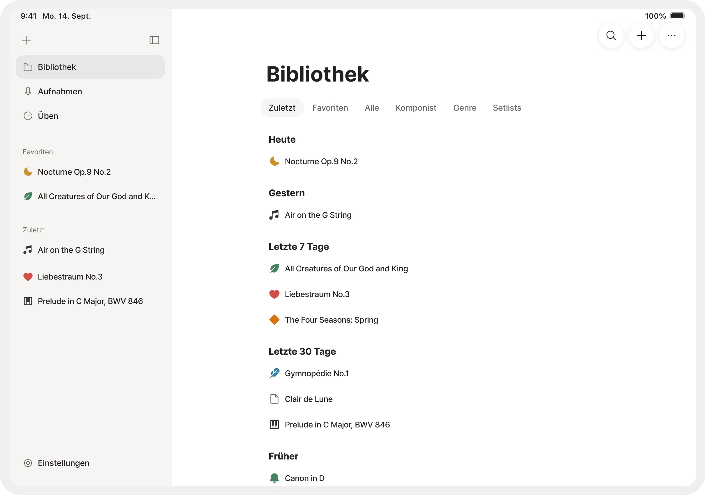Noten schnell finden in der Bibliothek